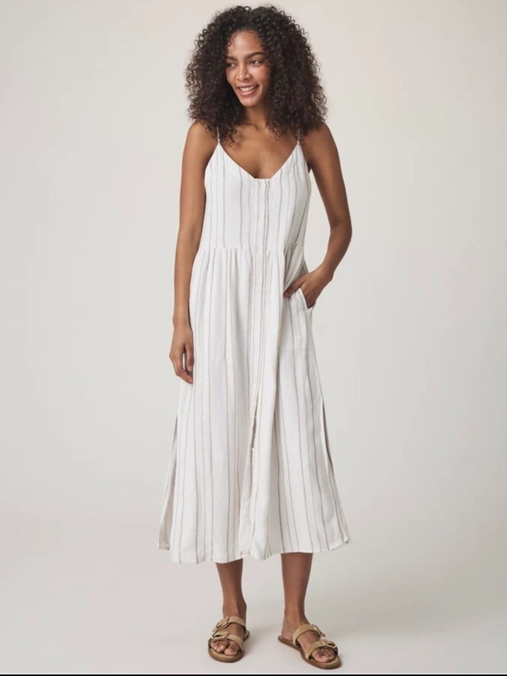 Splendid Gabriella linen blend Dress, Medium